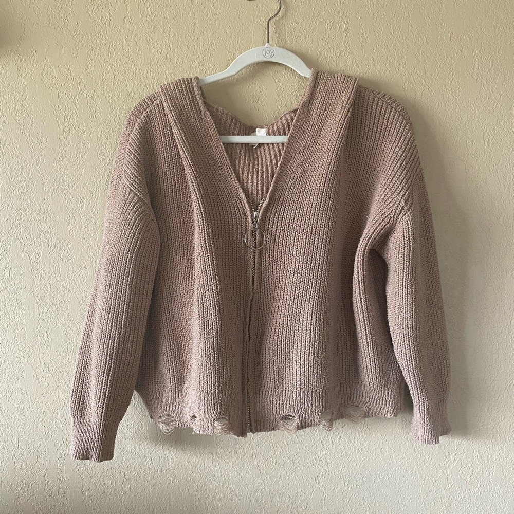Zip Up sweater jacket